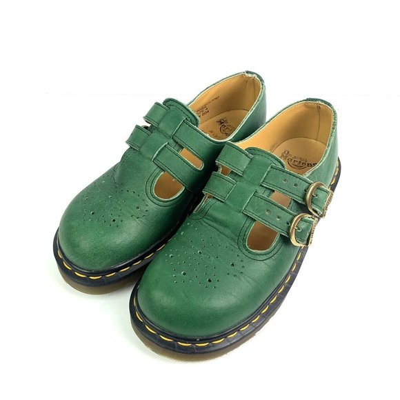 Dr. Martens Shoes - Dr. Doc Marten Shoes Womens US 6 Mary Jane Green